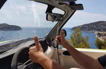 Nice-Monaco-Eze-Nice in 4 seats electric convertible you drive