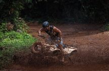 Live this extreme adventure tour. Jungle zip line with ATV and cenote swim.