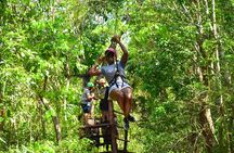 Awesome ATV experience in the jungle with cenote swim and ziplines included