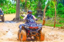 Guided Tour in Four Wheels (ATV) by Macao Beach, Taíno Cave and Typical House