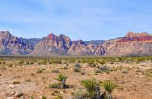 California desert, Red Rock Sign and Seven Magic Mts 