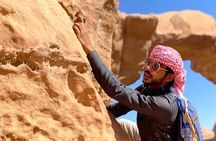 Wadi Rum Mountain Hike & Climb: Burdah, with a bridge at the top! + tour & Lunch