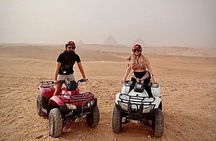 Giza pyramids and quad ATV bike one hour around Sahara desert in Giza