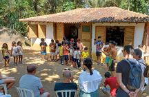 Natural day in an indigenous village