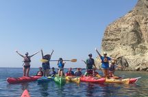 Santorini Sea Kayak - South Discovery, Small Group incl. Sea Caves and picnic