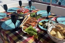Luxury Catamaran Semi private cruise with meals & drinks and transportation.