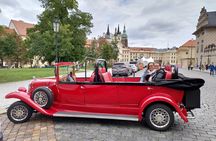 Vintage Car Ride with Walking Tour of Prague City Center