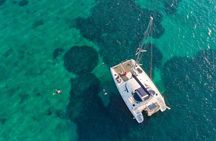 Athens Semi private Morning Catamaran cruise with meal & drinks
