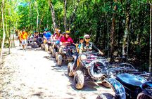 Half Day ATV, Zip-line & Cenote tour! Transportation from Cancun
