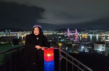 Visit Busan night market and enjoy the night view of Busan harbor