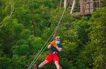 Zipline Adventure and Beach Time in Cozumel