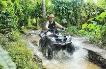 Quad Bike ATV Ride Through Cave and Rafting Adventure With Private Transport 