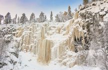 Hike to Frozen Waterfalls of Korouoma Including BBQ Lunch from Rovaniemi