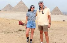 Giza Pyramids, Saqqara Pyramids, Memphis Old City Private Day Tour