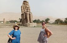 west Luxor Hatsheput temple valley of the king Memnon statue from luxor hotel