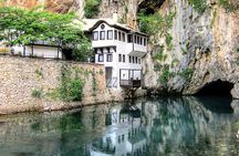 Transfer Mostar to Dubrovnik with Kravice Waterfalls, Blagaj and Počitelj tour