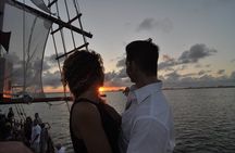 Cancun Romantic Lobster Dinner at Lagoon (sunset and night)