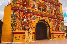 Iconic Yellow Church + Mayan Market + Small Town: Cultural Tour