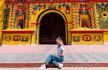 Iconic Yellow Church + Mayan Market + Small Town: Cultural Tour