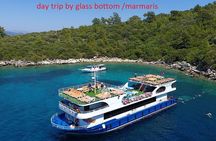 Full-Day Boat trip marmaris / Day trip by Glass bottom