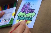 Create your Own Postcard with Barcelona View