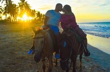 Beach Sunset on Horse Riding in Punta Cana