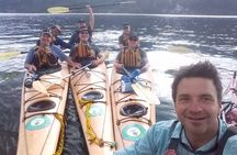 Kayak paddling adventure around Bariloche
