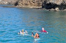 Boat tour to the exotic caves with snorkel from Playas del Coco