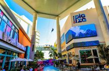 Zipline Sky Bull in Urban Environment in Toroverde urban park San Juan