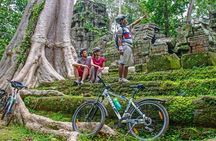 Sunset or sunrise bicycle tour around Angkor Wat and nearby temples