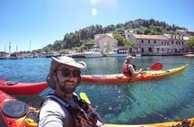 Full day Guided Sea Kayaking and snorkeling to Green Cave from Lopud island