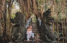 Ubud Jungle Swing - Monkey Forest - Water Temple - Waterfall 