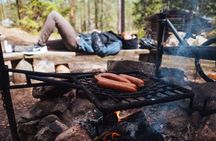 Korouoma canyon national park & frozen waterfalls with BBQ