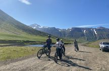 Electric Mountain biking tour in North Iceland