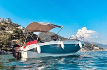 Amalfitan coast boat rent no license or with professional skipper