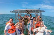 Excursion to Reefs in a transparent boat from Cancun