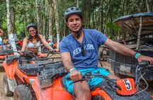 The best adrenaline day Atvs shared, ziplines and cenote Playa del Carmen 
