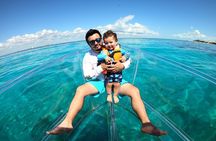 Private Tour Isla Mujeres excursion in Transparent Boat