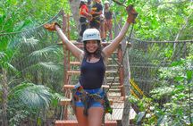 Adventure tour on ATV with Zip Line and Cenotes in Mayan Jungle