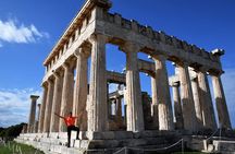 From Athens: Aegina Island E-bike & walking day tour