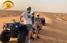 Dubai Desert Safari with Quad Bike, sandboarding, live show & BBQ