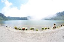 Trek to Chicabal Volcano and Lagoon near Quetzaltenango , Guatemala 