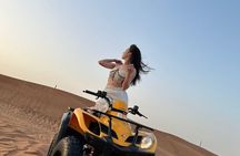 Dubai Desert Safari with Quad Bike, sandboarding, live show & BBQ