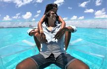 Clear Boat Tour at Cancun Nichupte Lagoon