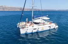 Full Day Santorini Catamaran Private Cruise with meal and transfer
