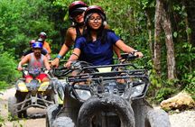 Combo 3 in 1 ATV (shared) Ziplines & Cenote in Puerto Morelos