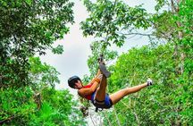 Combo 3 in 1 ATV (shared) Ziplines & Cenote in Puerto Morelos