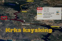 Kayaking and mussels tasting at Krka River estuary-private tours