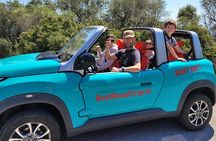 Nice-Monaco-Eze-Nice in 4 seats electric convertible you drive