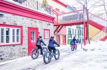 Amazing Winter Guided Biking Adventure in Old Quebec
